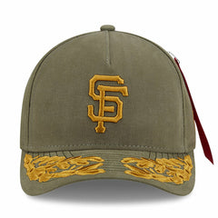 Olive San Francisco Giants New Era x Alpha Industries A-Frame 9FORTY Adjustable Hat