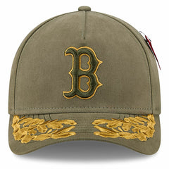Olive Boston Red Sox New Era x Alpha Industries A-Frame 9FORTY Adjustable Hat
