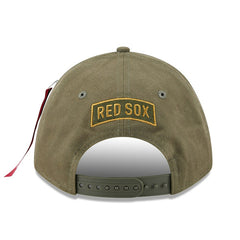 Olive Boston Red Sox New Era x Alpha Industries A-Frame 9FORTY Adjustable Hat