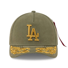 Olive Los Angeles Dodgers New Era x Alpha Industries A-Frame 9FORTY Adjustable Hat