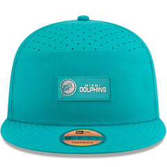 2025 Sideline Throwback Split Panel 9FIFTY Snapback Hat - Miami Dolphins Hats