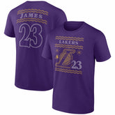 LeBron James Los Angeles Lakers Ugly Sweater Name & Number T-Shirt