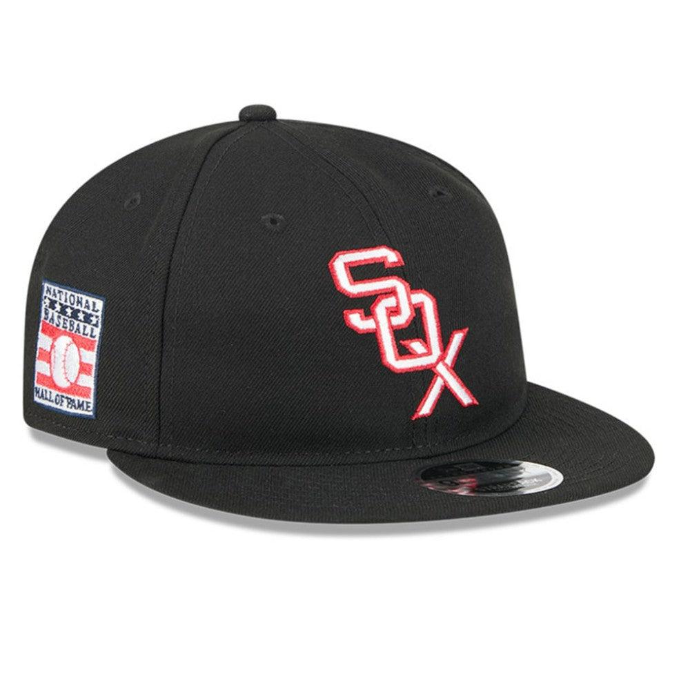 Black Chicago White Sox New Era Baseball Hall of Fame Retro Crown 9FIFTY Adjustable Hat