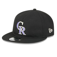 Black Colorado Rockies New Era Baseball Hall of Fame Retro Crown 9FIFTY Adjustable Hat