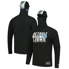 Functional Fandom Balaclava Helmet Stripe Tri-Blend Hoodie - Detroit Lions Hoodies