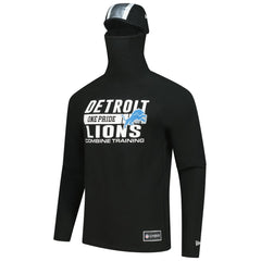 Functional Fandom Balaclava Helmet Stripe Tri-Blend Hoodie - Detroit Lions Hoodies
