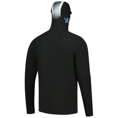 Functional Fandom Balaclava Helmet Stripe Tri-Blend Hoodie - Detroit Lions Hoodies