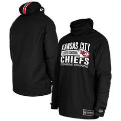 Functional Fandom Balaclava Helmet Stripe Tri-Blend Hoodie - Kansas City Chiefs Hoodies