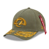 x Alpha Industries A-Frame 9FORTY Adjustable Hat - Los Angeles Rams Hats