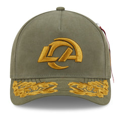 x Alpha Industries A-Frame 9FORTY Adjustable Hat - Los Angeles Rams Hats
