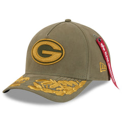 x Alpha Industries A-Frame 9FORTY Adjustable Hat - Green Bay Packers Hats