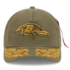 x Alpha Industries A-Frame 9FORTY Adjustable Hat - Baltimore Ravens Hats