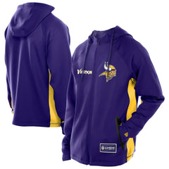 Combine Authentic Raglan Scuba Full-Zip Hoodie - Minnesota Vikings Hoodies