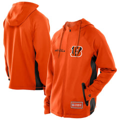 Combine Authentic Raglan Scuba Full-Zip Hoodie - Cincinnati Bengals Hoodies