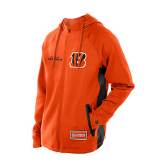 Combine Authentic Raglan Scuba Full-Zip Hoodie - Cincinnati Bengals Hoodies