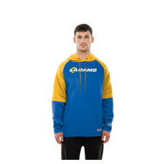 Combine Authentic Color Block Raglan Pullover Hoodie - Los Angeles Rams Hoodies