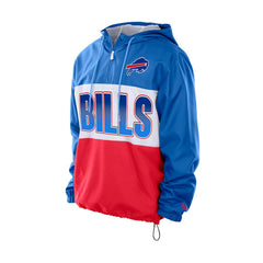 Ripstop Quarter-Zip Hooded Windbreaker - Buffalo Bills Tops