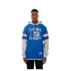 Twofer Layered Long Sleeve Hoodie T-Shirt - New York Giants Hoodies