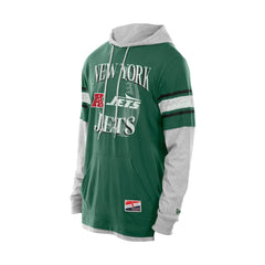 Twofer Layered Long Sleeve Hoodie T-Shirt - New York Jets Hoodies