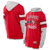 Twofer Layered Long Sleeve Hoodie T-Shirt - San Francisco 49ers Hoodies