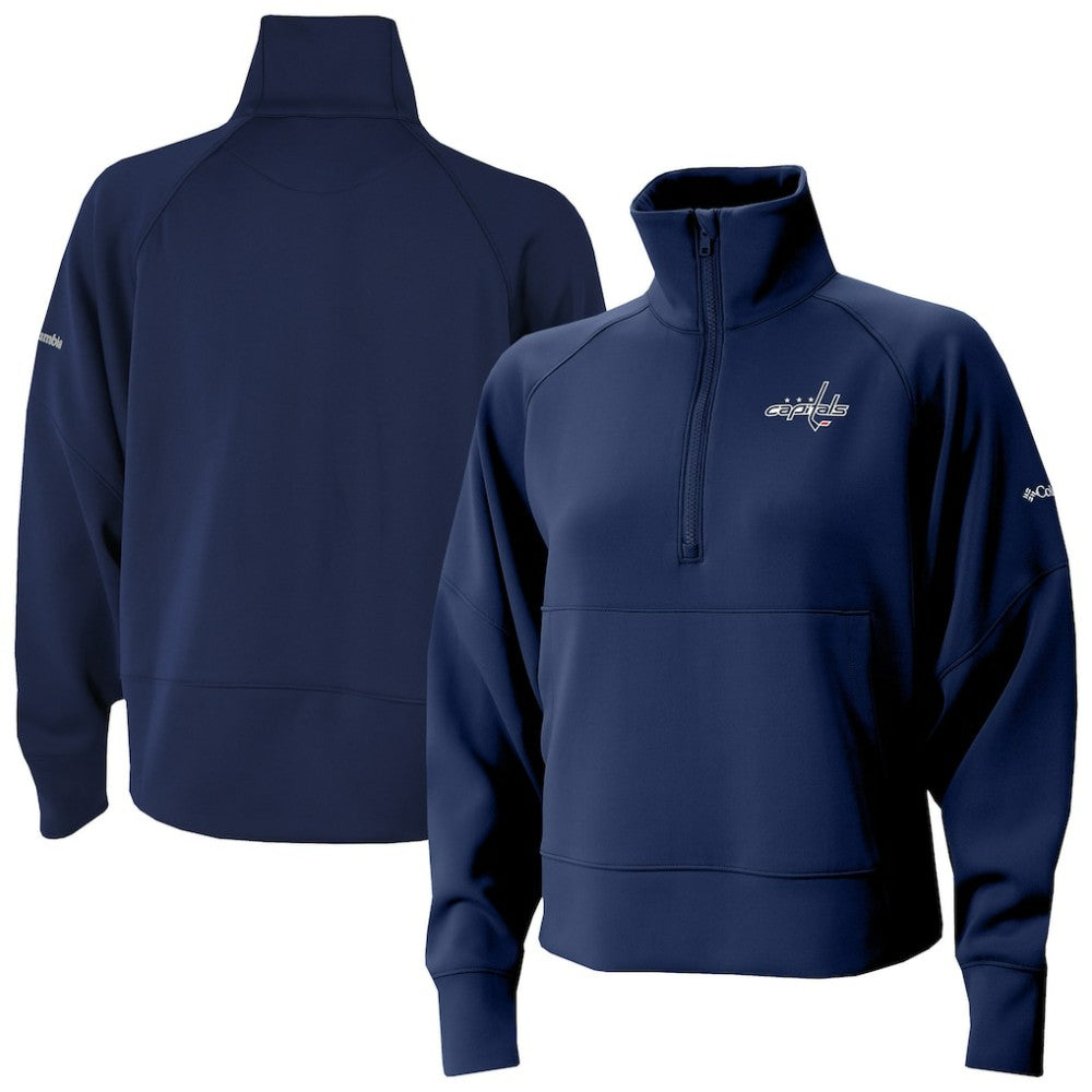 NHL Washington Capitals Columbia Women's Wickhams Hills Raglan Omni-Wick Half-Zip Pullover
