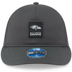 2025 Sideline Cold Weather Retro Crown 59FIFTY Fitted Hat - Baltimore Ravens Hats