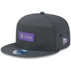 2025 Sideline Cold Weather Split Panel 9FIFTY Snapback Hat - Minnesota Vikings Hats