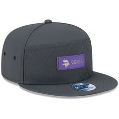 2025 Sideline Cold Weather Split Panel 9FIFTY Snapback Hat - Minnesota Vikings Hats