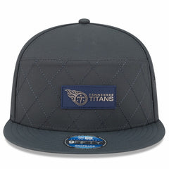 2025 Sideline Cold Weather Split Panel 9FIFTY Snapback Hat - Tennessee Titans Hats