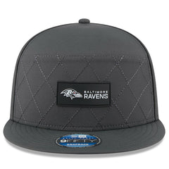 2025 Sideline Cold Weather Split Panel 9FIFTY Snapback Hat - Baltimore Ravens Hats