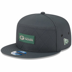 2025 Sideline Cold Weather Split Panel 9FIFTY Snapback Hat - Green Bay Packers Hats