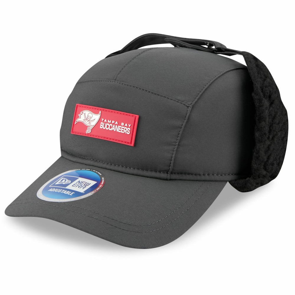 2025 Sideline Cold Weather Runner Dog Ear Adjustable Hat - Tampa Bay Buccaneers Hats