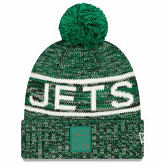 2025 Sideline Cold Weather Cuffed Knit Hat with Pom - New York Jets Hats