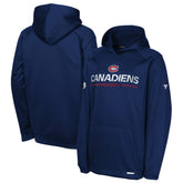 NHL Montreal Canadiens Fanatics Youth Authentic Pro Rink Raglan Hoodie