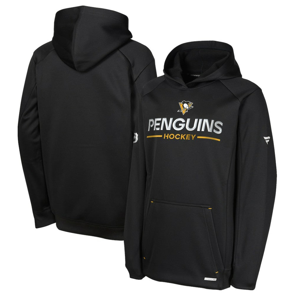 NHL Pittsburgh Penguins Fanatics Youth Authentic Pro Rink Raglan Hoodie