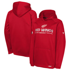 NHL Detroit Red Wings Fanatics Youth Authentic Pro Rink Raglan Hoodie