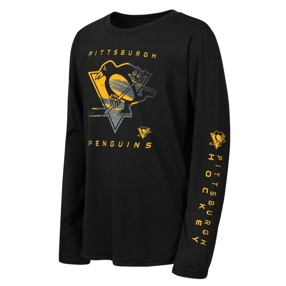 NHL Pittsburgh Penguins Outerstuff Youth Seize the Win Long Sleeve T-Shirt