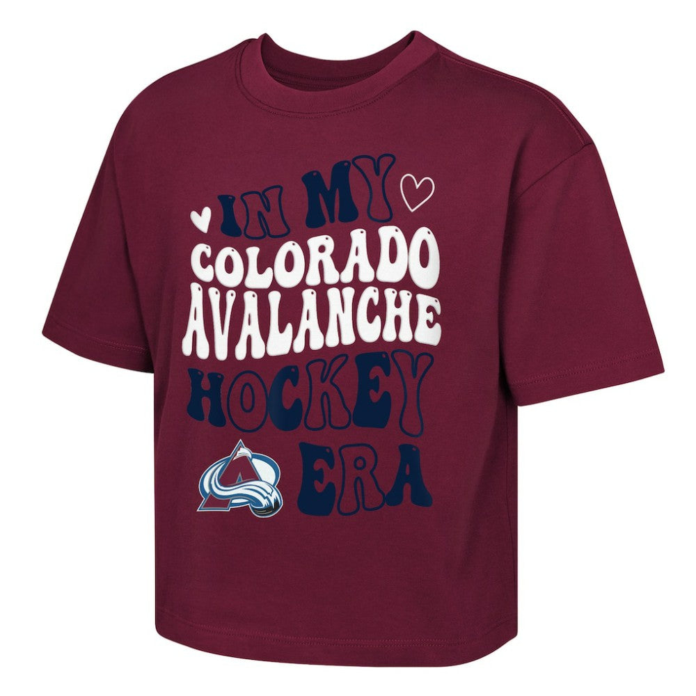 NHL Colorado Avalanche Outerstuff Girls Youth In My Era Boxy T-Shirt