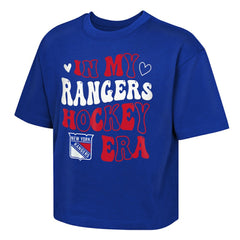 NHL New York Rangers Outerstuff Girls Youth In My Era Boxy T-Shirt