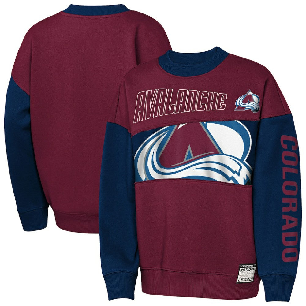 NHL Colorado Avalanche Outerstuff Youth Impact Player Sweatshirt