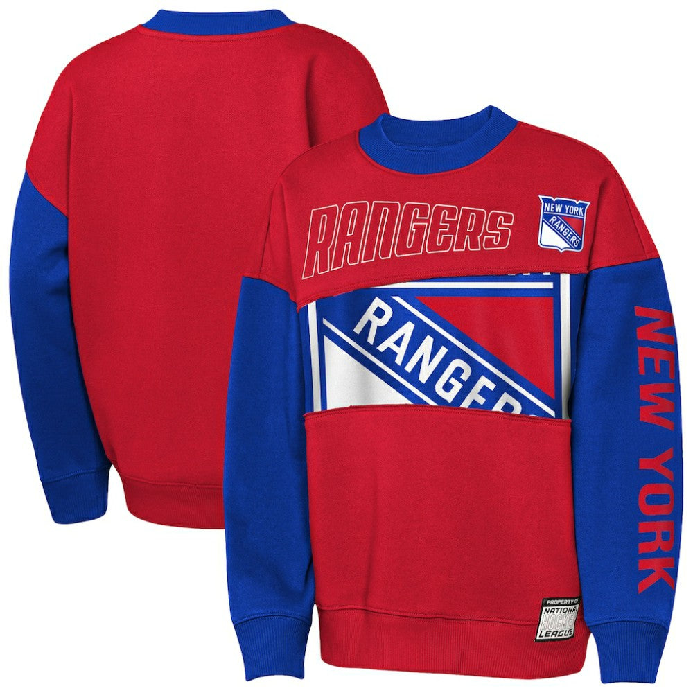 NHL New York Rangers Outerstuff Youth Impact Player Sweatshirt