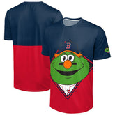 Navy/Red Boston Red Sox FOCO Big Logo Mascot T-Shirt