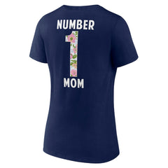 Women's Floral Number 1 Mom V-Neck T-Shirt - Dallas Cowboys T-shirts