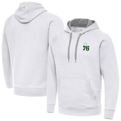 Philadelphia 76ers Antigua St. Patrick's Day Victory Raglan Pullover Hoodie