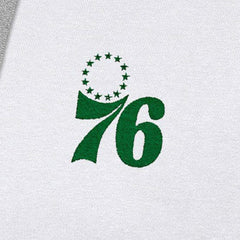 Philadelphia 76ers Antigua St. Patrick's Day Victory Raglan Pullover Hoodie