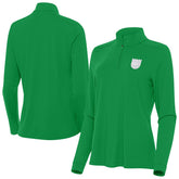 Sacramento Kings Antigua Women's St. Patrick's Day Intent Quarter-Zip Top