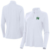 Philadelphia 76ers Antigua Women's St. Patrick's Day Intent Quarter-Zip Top
