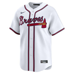White Atlanta Braves Nike Home Limited Custom Jersey