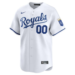 White Kansas City Royals Nike Home Limited Custom Jersey