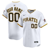White Pittsburgh Pirates Nike Home Limited Custom Jersey